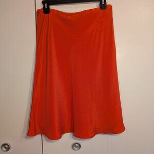 Via Seta Women's 100% Silk Size L Tube Skirt  EUC SZ 8